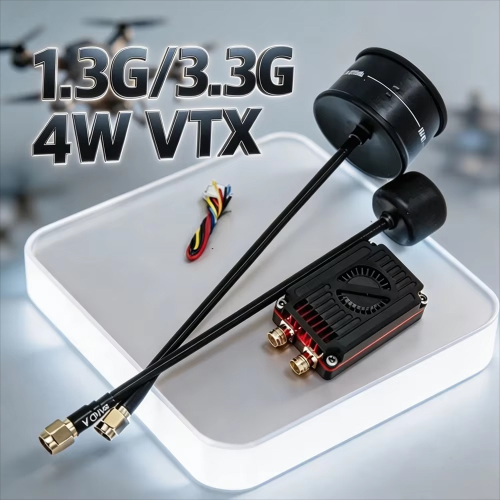 Fpv Drone Transmitter - Rushfpv Rush 1.3G/3.3G 4W 7-30V Çift